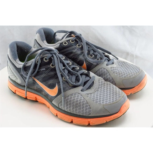 Nike Women Size 7 M Shoes Gray Running Synthetic Lunarglide 2 - Picture 4 of 9